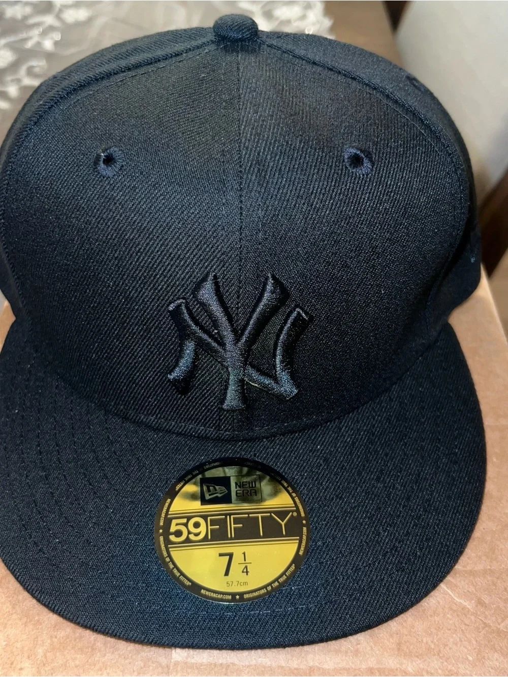 New York Yankees New Era Basic 59FIFTY Fitted Hat Black Size 7 1/4